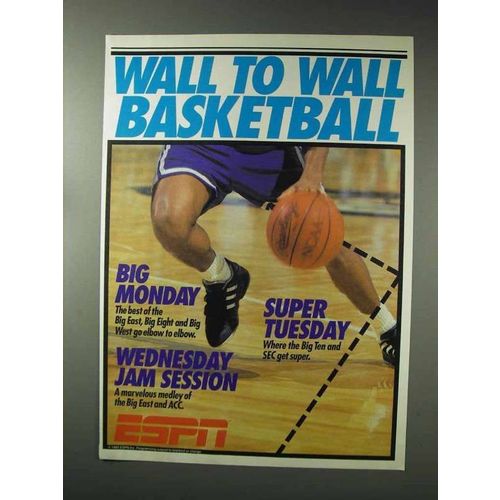 1993 ESPN Basketball Ad - Wall to Wall Basketball