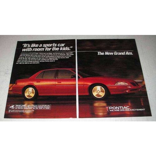 1993 Pontiac Grand Am Car Ad - Room For The Kids