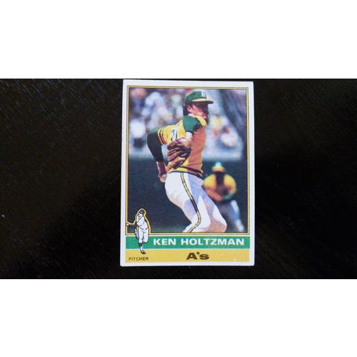 1976 Topps Card # 115 Ken Holtzman Very Good (3) Oakland Athletics
