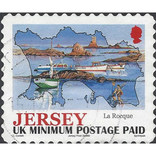 JERSEY, La Rocque view, blue 2006, UK rate