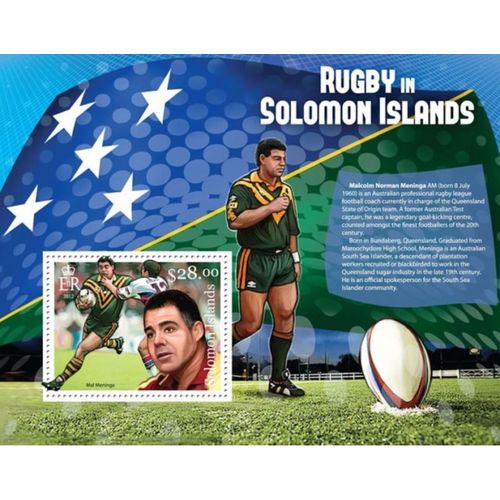 SOLOMON ISLANDS 2013 SHEET MNH RUGBY SPORTS DEPORTES 8A