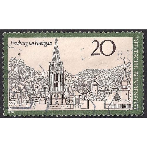 GERMANY, Freiburg in Breisgau, green 1970, 20 Pf