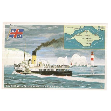 SOUTHERN RAILWAY SHIPPING 6 x collector cards SET S9 by Dalkeith Pub. Postcard