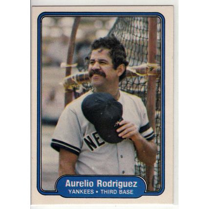 1982 Fleer baseball card 53 Aurelio Rodriguez- Yankees
