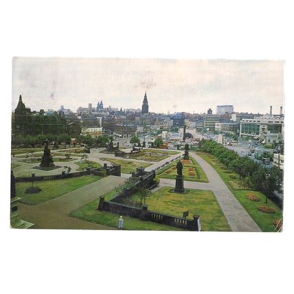 ST. JOHN'S GARDENS & TUNNEL ENTRANCE, LIVERPOOL, used postcard 1965 pm =