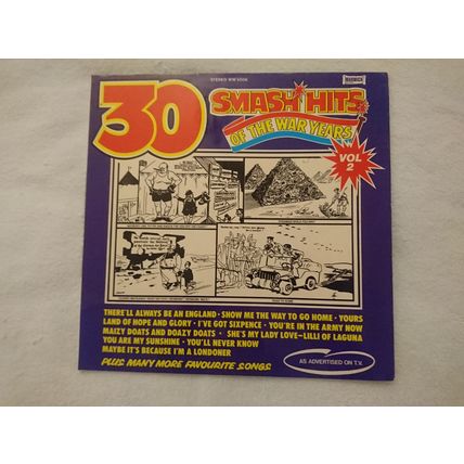 HER MAJESTY’S GUARDS DIVISION BAND – 30 SMASH HITS OF THE WAR YEARS - 12" LP