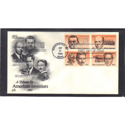FDC Art Craft 2055-2058 20c InEventors (Cachet-U/A) CV00051