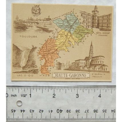 Vintage card: Département de la Haute-Garonne, No. 31, Librairie Hachette