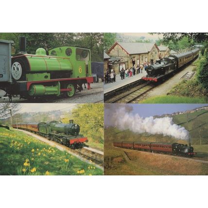 Keighley & West Valley Punch & Judy Railway Event Advertising 4x Postcard s