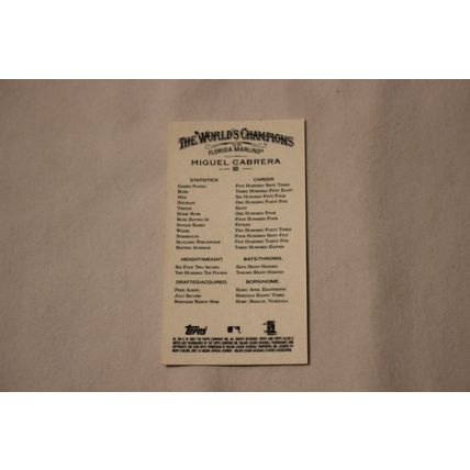 Miguel Cabrera 2007 Topps Allen & Ginter's MINI NO. 90