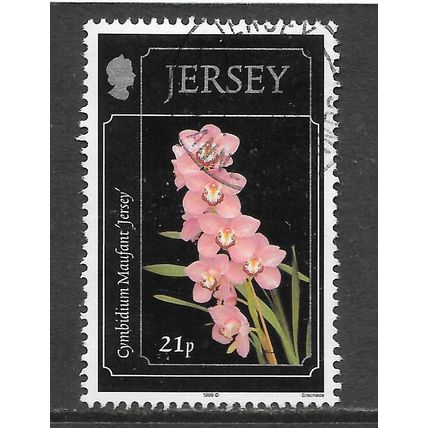 JERSEY 1999 JERSEY PINK FLOWER 21p USED SG?