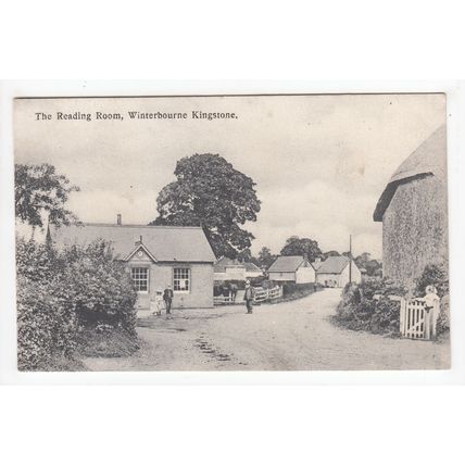 The Reading Room Winterbourne Kingston Postcard Dorset