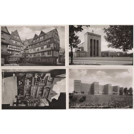 Frankfurt 4x Antique German Real Photo Mint Postcard s