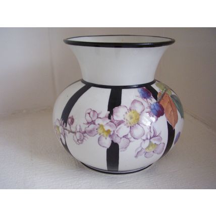 Antique Royal Cauldon Vase Victorian 1888 Registered Design 111657 Bird Blossom