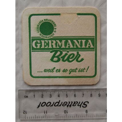 old Beer Mat - Germania Bier