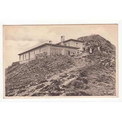 The Summit Hotel Snowdon Postcard Wales 1568