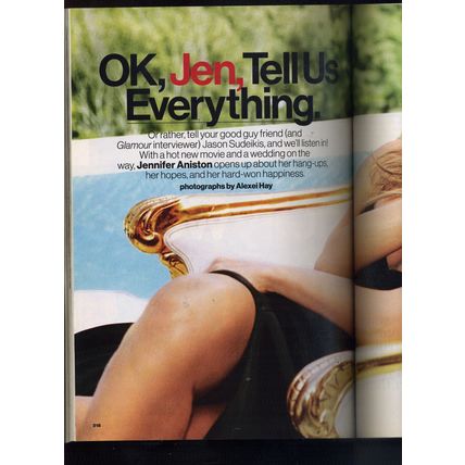 Septepmber 2013 Glamour magazine -JENNIFER ANISTON - OLIVIA WILDE 386 pages VG