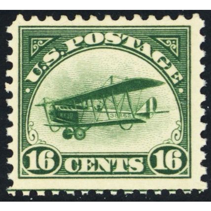 C2, Mint HR VF 16¢ Early Airmail Stamp - Stuart Katz