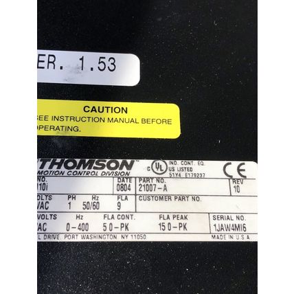 NEW THOMSON ODM-010i OMNIDRIVE SERVO DRIVE,1 PHASE,120/240 VAC,15 AMP,odm-010,HA