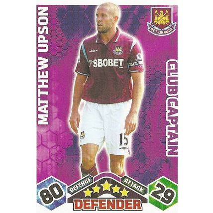 Match Attax Extra 2009/10 Collection: Club Captain, West Ham United - Upson