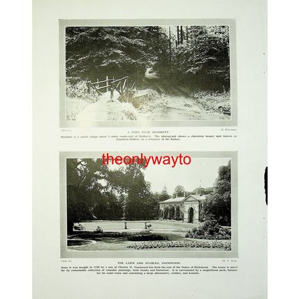 Ruins Of Boxgrove Priory, Sussex (Heyshott Ford +, Reverse), Book Illustration