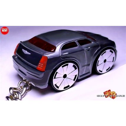 HTF RARE KEYCHAIN GRAY CHRYSLER 300C CARICATURE CUSTOM Ltd Ed GREAT GIFT