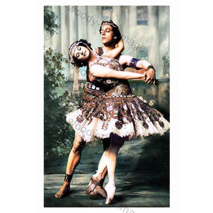 COL0781 - Russian Prima Ballerina - Anna Pavlova & Michael Mordkin - print 6x4