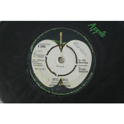 A3-GEORGE HARRISON-GIVE ME LOVE (Give Me Peace on Earth)–UK 7" SINGLE-1973-NM-