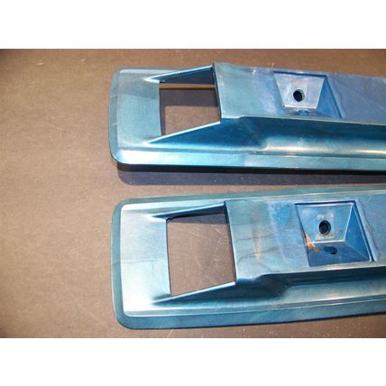1966 1967 Chrysler Dodge Plymouth Front Armrest Bases OEM 2589584 Blue 16"