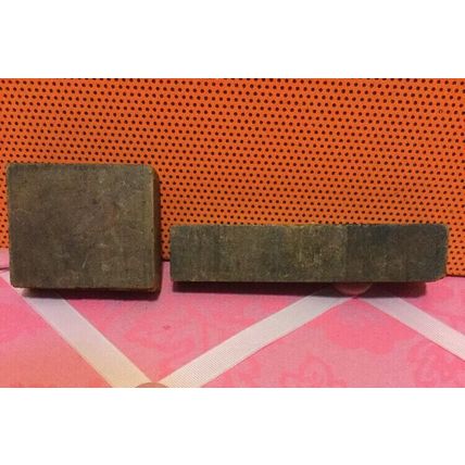 Two Vintage Wood And Copper Stamps