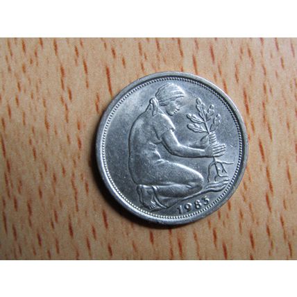 1983d 50 Pfennig Germany Coin
