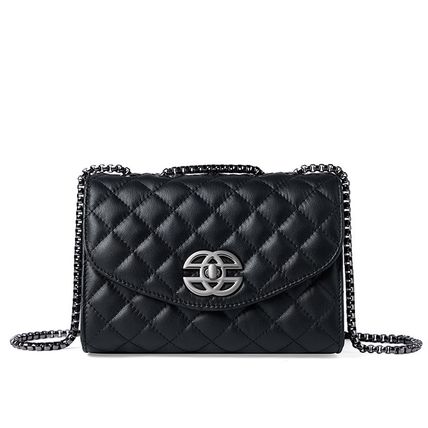 Women Genuine Leather Small Handbags Black