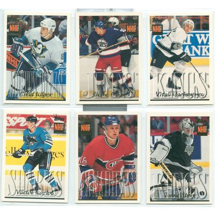 1995/96 Topps NHL Rookie lot 10x cards RC's