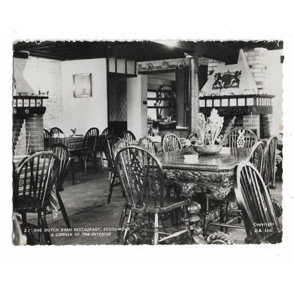 Southwold, The Dutch Barn Restaurant, Suffolk, RP Postcard.