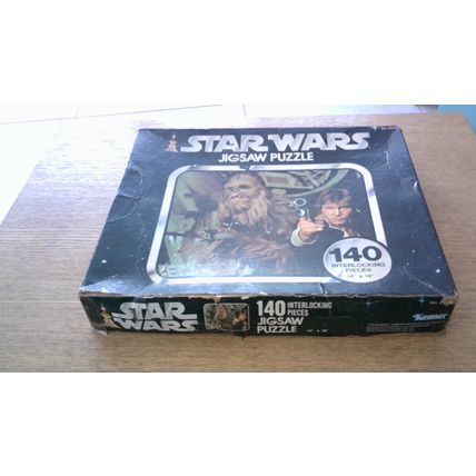 STAR WARS Jigsaw Puzzle (140 Piece) Kenner + Catalogue. VINTAGE 1977 (COMPLETE)