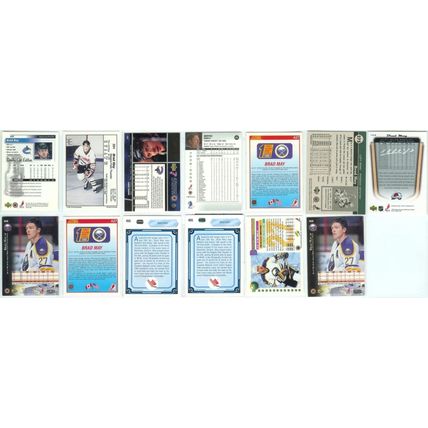 Brad May 13x card lot incl RC's
