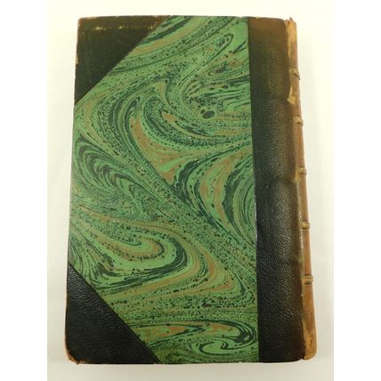 Antique Signed Rene Bazin Leather French Text Book La Douce France 1924 Illustd