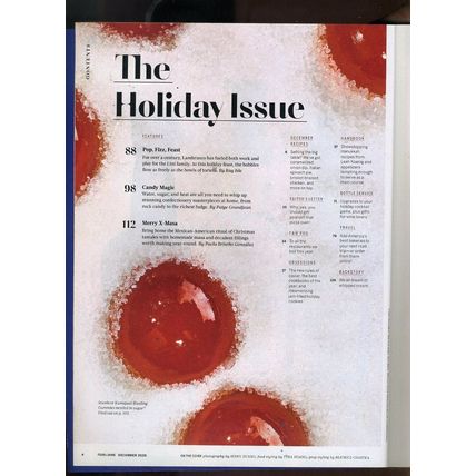 FOOD & WINE MAGAZINE COOKIE CRUSH "The CELEBRATION Issue" NEW DEC. 2020