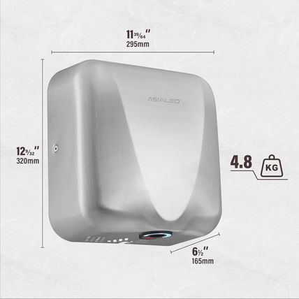 Commercial Hand Dryer for Bathroom,Automatic Electric 1800W High Speed Smart War