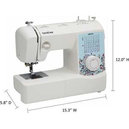 Brother Sewing and Quilting Machine, XR3774, 37 Built-In Stitches, Wide Table, 8