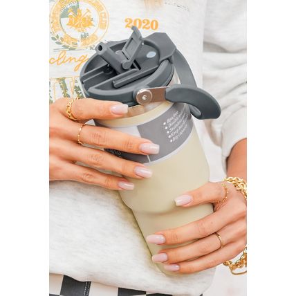 Jet Stream Minimalist Insulated Vacuum Cup with Handle 30oz