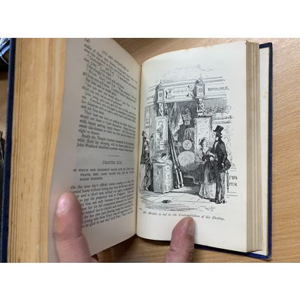 c1923 CHARLES DICKENS "MARTIN CHUZZLEWIT" ILLUSTRATED FICTION HARDBACK BOOK (P4)