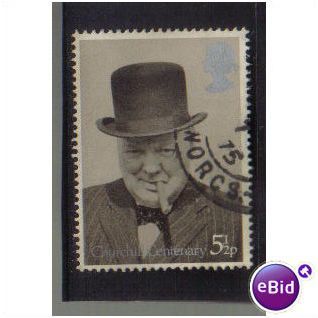 1974 GB WINSTON CHURCHILL 5 1/2P F/U SG 963
