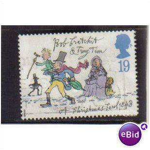 1993 GB CHRISTMAS BOB CRATCHIT AND TINY TIM F/U SG1790