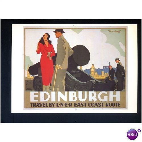 Advertising DGR 61 LNER EDINBURGH Postcard by Drumahoe Graphics