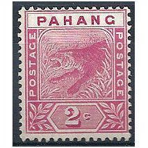 Pahang (Malaysia) 1891 SG12 2c Rose Mounted Mint.