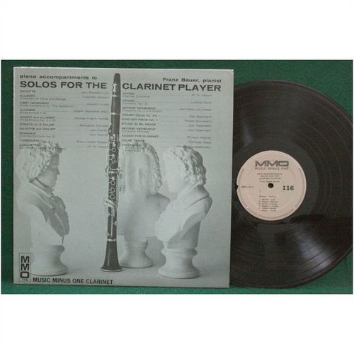 Bauer - Piano Accompaniment to Solos for the Clarinet Player - MMO 116 - 2LP-NM