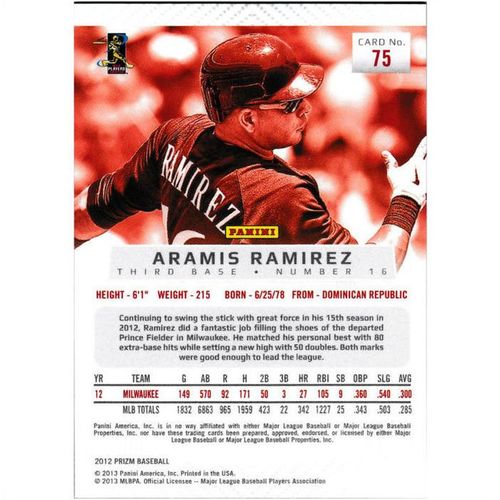 2012 Panini Prizm - #75 - Aramis Ramirez