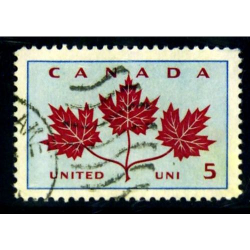 CANADA 1964 SG 542 5c MAPLE LEAVES FINE USED #3