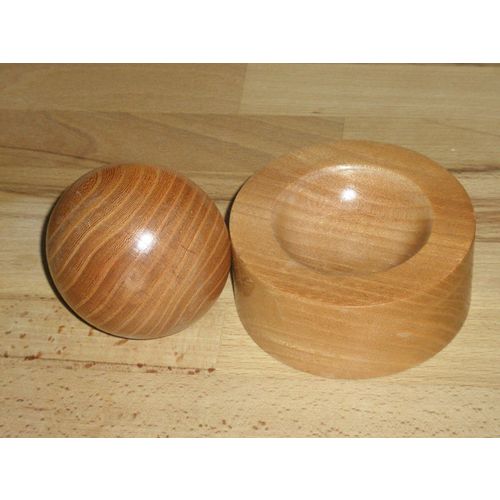 Cornish Wooden Treen Pestle And Mortar